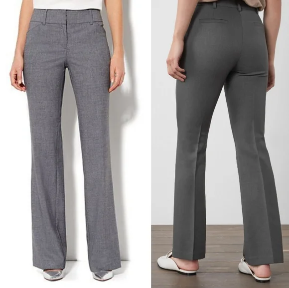 Grey Low Rise Bootcut Pants - Picture 13 of 14